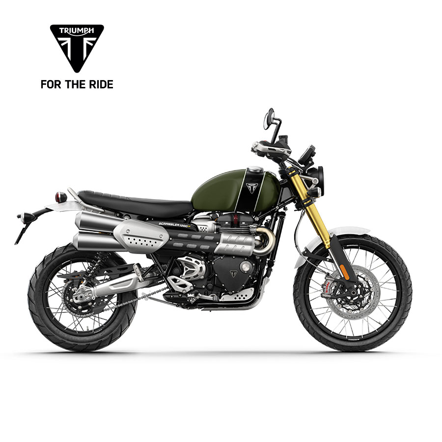 TRIUMPH Scrambler 1200 XE Green and Black